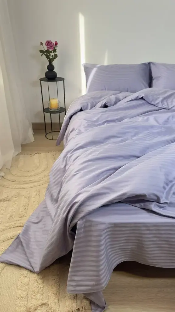 Страйп Сатин ліловий