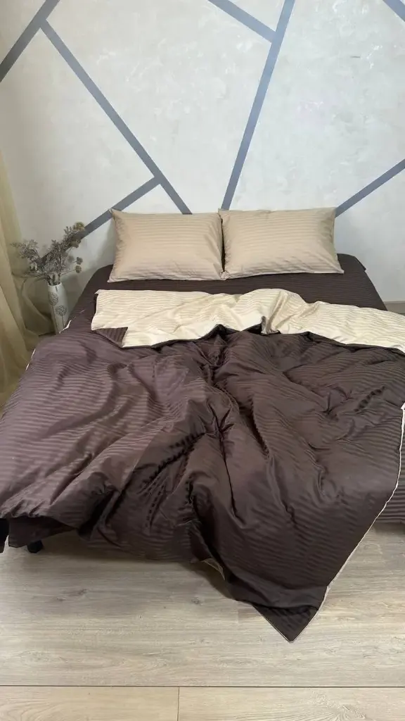 Страйп Сатин кава з молоком+шоколад