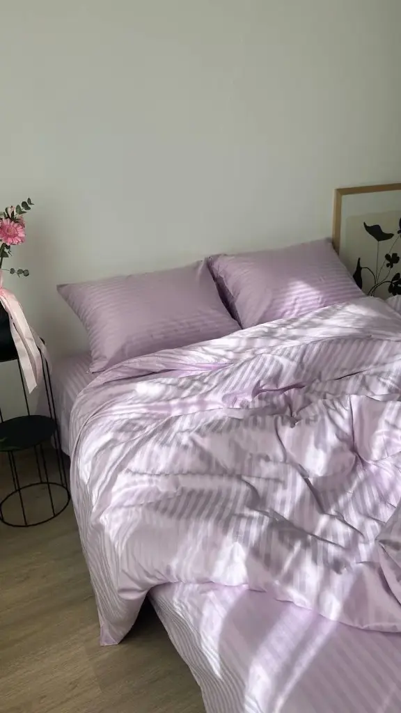 Страйп Сатин лаванда