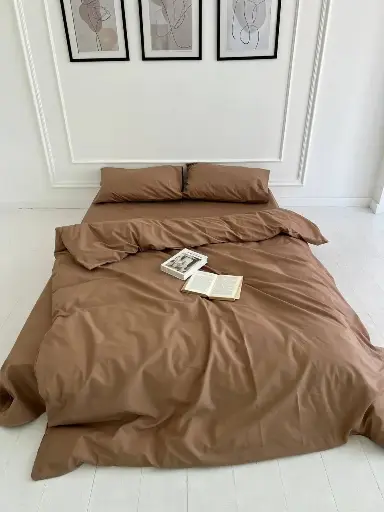 Постільна білизна Бязь Gold Люкс однотонна "Кава з молоком"