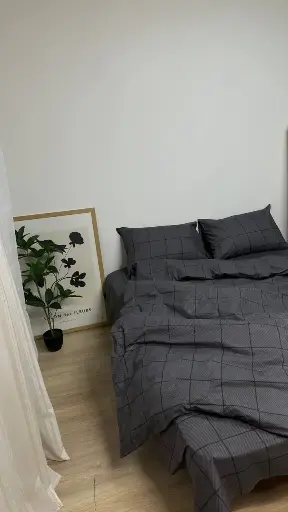 Постільна білизна Бязь Gold Люкс "Сірі квадрати"