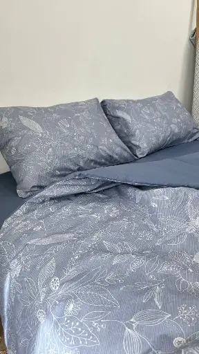 Постільна білизна Бязь Gold Люкс "Фруктовий бум на синьому "